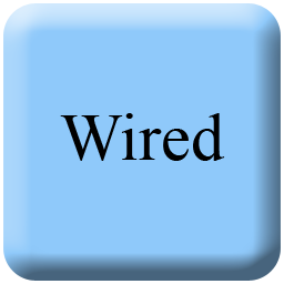 Wired connections available.